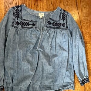 Jcrew Chambray top small